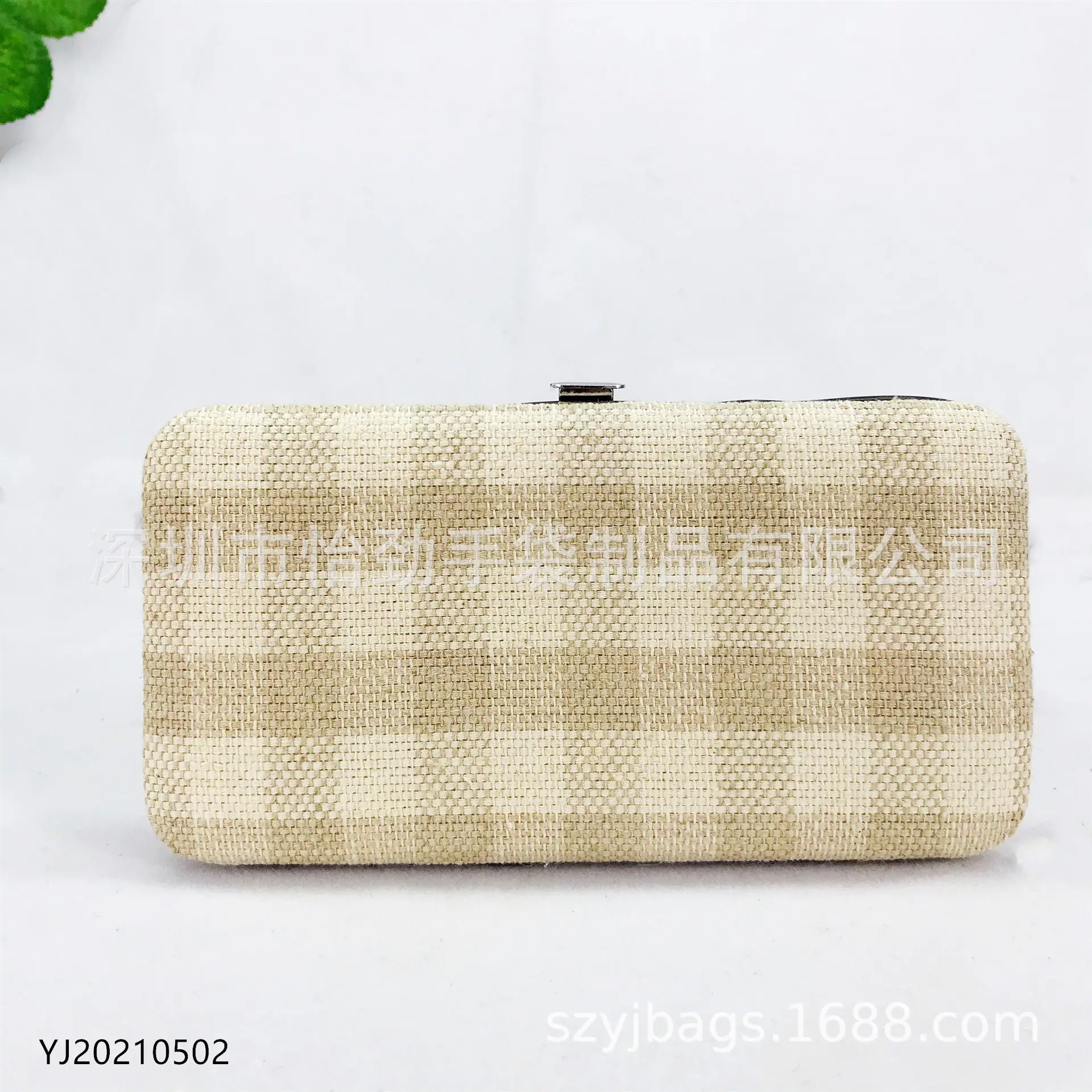 麻布化妆包 麻料盒子包定制