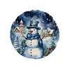 Jit Pieza Única Personalizado Temu Popular Transfronterizo Mantel de Navidad Cuadrado Redondo Mantel de Mesa Navideño Servilleta de Tela de Año Nuevo