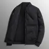 Marca de Tendencia Retro Americana Chaqueta Ligera de Plumón y Algodón para Hombre Invierno Gama Alta Casual Chaqueta Abrigo de Cuello de Béisbol para Hombre de Tendencia