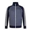 26183 High Street Estilo Americano Otoño/Invierno Chaqueta con Retazos y Diseño de Bloques de Color, Abrigo Delgado Holgado con Cuello Alto para Hombre