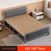 Cama plegable para el hogar, cama doble, alquiler de casa, almuerzo, siesta, cama de hierro portátil simple para adultos, cama individual resistente y duradera
