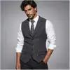 Chaleco Casual de Cuello en V para Hombre con Patrón Espiga Tweed Vintage para Otoño/Invierno Talla Europea de Amazon Transfronterizo