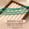 2/3/4mm Jade Natural Contas de Arroz Contas Soltas Miçangas Artesanais DIY Pulseira de Cristal Acessórios Contas Soltas de Jade