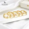 Aleación de Cobre Xuping Color Oro de 14K Anillo Sencillo Liso Anillo de Joyería al por Mayor Transfronterizo Europeo y Americano para el Uso Diario Fácil de Combinar Superficie Lisa