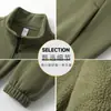 Nueva Chaqueta Gruesa de Forro Polar para Hombre para Otoño e Invierno con Cremallera, Cuello Alto, Sudadera Casual, Chaqueta de Color Sólido para Hombre