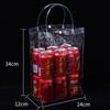 Bolsas de Tote de PVC al por mayor en stock, Bolsas de Tote Transparentes de Plástico, Bolsas de Regalo Transparentes Sencillas de PVC, Bolsas Transparentes Personalizables