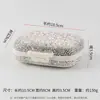 Pastillero Pequeño Exquisito con Compartimentos Sellados, Incrustado de Diamantes, Transfronterizo, Organizador de Pastillas Portátil de Siete Días
