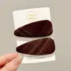 Flequillo de Lunares para Niñas Pinza Bb Estilo Coreano Dulce Versátil Pasador para Niñas Ovalado Color Caramelo Pinza Lateral para el Cabello Accesorio para el Cabello