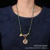 Cuerda para Colgante de Xizang Zakilam Pequeño Thangka Cuerda de Collar Tejida a Mano Estilo Nacional Nuevo Chino Nicho Cadena de Lana