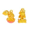 Loja de Ouro Puzuo Mesmo Estilo Ouro Areia Acessórios DIY Série Gatinho Fada Desejosa Joias Pingente Corrente para Clavícula para Mulheres