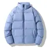 Jaqueta de Algodão com Capuz para Meninos e Meninas, Inverno com Forro de Veludo Espesso Quente Tendência Casual Cor Lisa Outerwear Jaqueta Puffer Acolchoada Casaco de Algodão