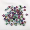 10mm Flor de Ameixa Vidro Multifacetado Flor Contas Artesanais Acessórios para Joias Corrente de Celular Contas com Furo Reto Pulseira Contas Soltas Acessórios