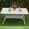 En stock Villa al Aire Libre Jardín Patio Mesa y Silla de Comedor al Aire Libre Calle Comercial Tienda de Té con Leche Cafetería Mesa y Silla Mesa y Silla de Aluminio Fundido