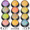 Lentejuelas para uñas con purpurina de luna en forma especial, transfronterizas, láser, purpurina, polvo fino, relleno al por mayor