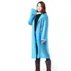 140g Moda japonesa y coreana transpirable EVA para adultos, una pieza, camisa larga, impermeable para exteriores, equitación, viajes, impermeable no desechable