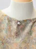 Conjunto de Roupa de Verão para Mãe, Blusa Elegante e Estilosa de Seda Gelada com Manga Curta, Novo Modelo 2026 para Mulheres de Meia-Idade e Idosas, Manga Curta Fina