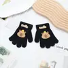 Luvas Infantis Outono e Inverno Meninos e Meninas Desenho Animado Fofo Cinco Dedos à Prova de Frio e Quentes Dedos de Bebês e Crianças Pequenas
