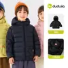 Chamarra de plumas para niños Dudu con capucha, ropa de invierno ligera nueva para niños y niñas, ropa de invierno para niños, ropa para bebés