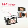 Cámara de video y foto retro HD miniatura tamaño pulgar transfronteriza, accesorio para mochila de estudiante y niños, cámara digital con tapa abatible