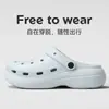Nuevos Zuecos de Verano EVA con Suela Gruesa para Aumentar la Altura para Mujer, Duraderos, Antideslizantes, Adecuados para Uso en Exteriores, Sandalias Versátiles Cerradas para el Hogar