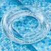 Atacado de fábrica anel de natação inflável transparente com lantejoulas novo anel de natação infantil com lantejoulas flash lantejoulas em estoque
