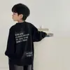 Camiseta de Manga Larga para Niños 2026 Estilo Nuevo Ropa para Niños Grandes Ropa Interior Negra Danza Callejera Top Infantil Niño Ropa de Otoño Capa Base Camiseta