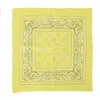 Bandana estampada poliéster turbante flor de caju poliéster algodão multifuncional quadrado Paisley transfronteiriço