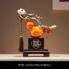 Adorno de Calabaza Ruyi de Caqui Nuevo Estilo Chino Sala de Estar Mueble de TV Aparador de Vino Accesorios para el Hogar Regalo de Inauguración de Casa Nuevo Hogar