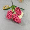 Nueva flor de simulación 3 tubos de cuero cabelludo jacinto salón de bodas área de bienvenida hilera de flores florales decoración de arreglo floral comercio exterior