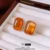 Pendientes Acrílicos Cuadrados Estilo Maillard Aguja de Plata, Aretes Sencillos y Modernos con Diseño Único, Pendientes de Nicho al por Mayor