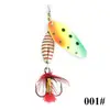 Ftk Cucharilla Giratoria Compuesta con Anzuelos Triples de Plumas para Lanzamiento a Larga Distancia, Adecuada para Lubina y Pez de Boca Ancha, Transfronterizo