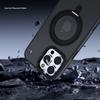 Para iPhone 16 capa de celular com sucção magnética sensível à pele fosca Apple 15promax suporte de amortecimento de pivô capa de celular