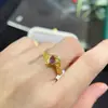Anillo de piedra Alexander diseño estilo único plata 925 oro incrustado nicho moda simple hombres y mujeres