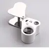 Lupa Plegable de Gama Alta Recomendada 30x Óptica de Metal para Joyería, Diamantes, Apreciación de Joyas, Antigüedades, Identificación de Reliquias Culturales