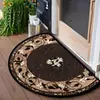 Felpudo Decorativo Interior Semicircular Estilo Americano Temu, Alfombrilla de Pie Absorbente de Agua y Resistente a Manchas para Baño, Alfombrilla de Piso Resistente al Desgaste y Fácil de Cuidar para Habitación
