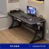 Escritorio de computadora de escritorio para el hogar, escritorio para juegos con estante de almacenamiento, escritorio de oficina simple y moderno, escritorio para estudiantes de dormitorio para escribir