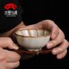 Taiwán Bai Yun Open Film Ru Kiln Taza de Té Taza Maestra Oro Frijol Seda Cielo Azul Puede Criar Hecho a Mano Taza Individual Juego de Té de Cerámica