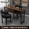 Conjunto de Mesa e Cadeira para Manicure Estilo Retrô, Mesa Simples e Fashion para Manicure Individual e Dupla, Preço Especial, Mesa Econômica para Salão de Manicure Estilo Japonês