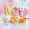 Mini Pan Papelería Lápiz Comida Juego Crema Pegamento Resina Accesorios Útiles Escolares Horquilla Material Parche Decoración