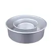 Molde para tarta de chiffon (6 pulgadas, 8 pulgadas, 10 pulgadas, 12 pulgadas) molde redondo anodizado de altura con forma de corazón para hornear en casa