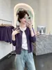 Cardigan de Punto Manga Larga Cuello Redondo Estilo Coreano para Mujer 2026 Nuevo Otoño Talla Grande MM Gordita Moda Chic Suéter Abrigo Rejuvenecedor