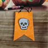 Decorações de Festa de Halloween Tecido Não Tecido Teia de Aranha Morcego Abóbora Caveira Atmosfera de Festa Interna Decorações Penduradas Bandeiras