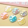 Zhen Tu Estilo Japonês Aurora Ab Color Glitter Ondulado Irregular Peças Redondas DIY Brincos de Resina Acessórios de Cabelo Materiais para Capa de Celular