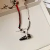 Colar Pingente Flor de Contas Estilo Étnico Novo Estilo Chinês Moda Retrô Elegante Corrente para Suéter Colar de Design de Nicho para Mulheres