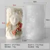 Jiahuimei Retrato Floral en Relieve Vela de Aromaterapia Molde de Silicona DIY Cilindro Floral Piedra Difusora de Aromaterapia Hecha a Mano