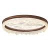 Lámpara de Techo para Dormitorio Estilo Medieval Niebla de Nube Protección Ocular Retro Japonés Wabi-Sabi Madera de Nogal con Veta Lámparas para Restaurante Sala de Estudio