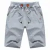 Calças casuais de verão cropped atacado algodão masculino malha esportiva calças finas elásticas transfronteiriça plus size shorts masculinos