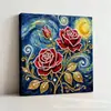 Accesorios para Pintura de Diamantes de Venta Caliente Transfronteriza Diamante 5D de Forma Irregular Hecho a Mano Bricolaje Marco de Madera Pegatinas Dibujos Animados Decoración de Interiores Pintura de Perlas
