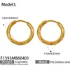Los Pendientes de Aro Retorcido Chapados en Oro de 18K de Acero Inoxidable Más Vendidos de Amazon, Pendientes de Lujo de Gama Alta de Nicho, Venta al por Mayor, No se Desvanecen