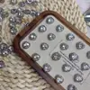 Cristal Branco Natural Diamante de Amor Acessórios DIY